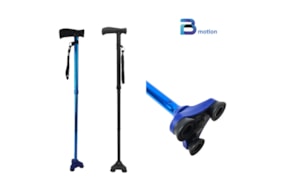 EVOLUXION BENGALA TRIPE ALUMINIO DOBRAVEL PRETA BM120